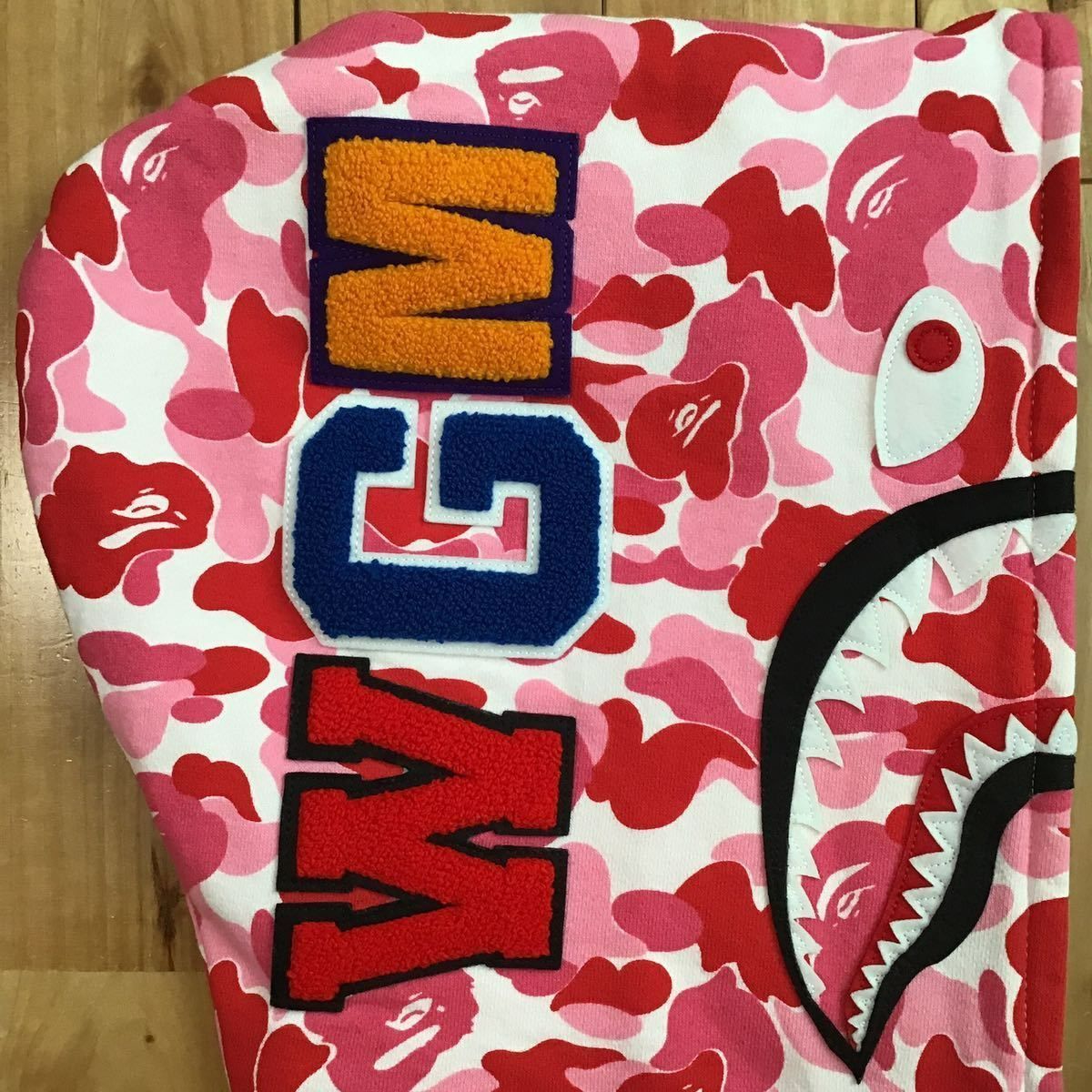 ABC camo Pink シャーク パーカー Sサイズ shark full zip hoodie a 