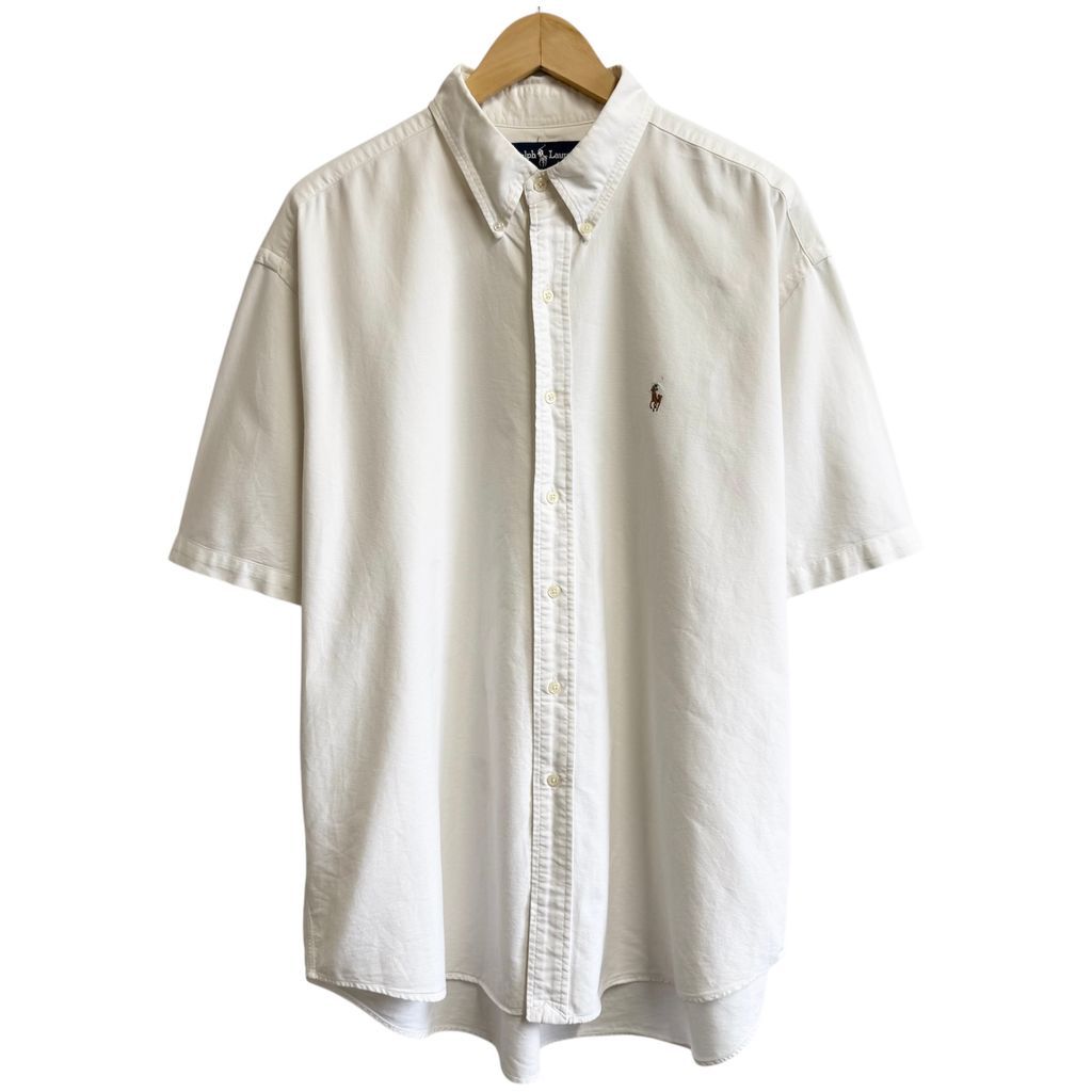 ◆美品◆ RALPH LAUREN 半袖ボタンダウンシャツ BLAKE XL Ralph Lauren - 古着 ラルフローレン Ralph Lauren BLAKE 半袖