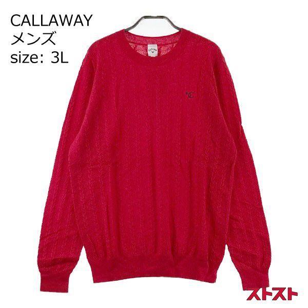CALLAWAY SELECT 241-8260003 ニット セーター レッド系 3L