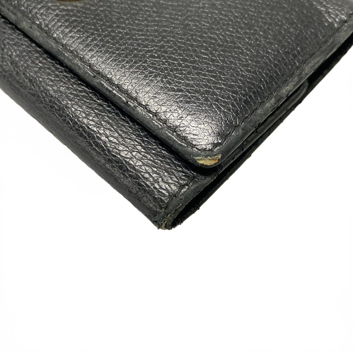 CHANEL(シャネル) キーケース ココボタン 黒 6連フック レザー