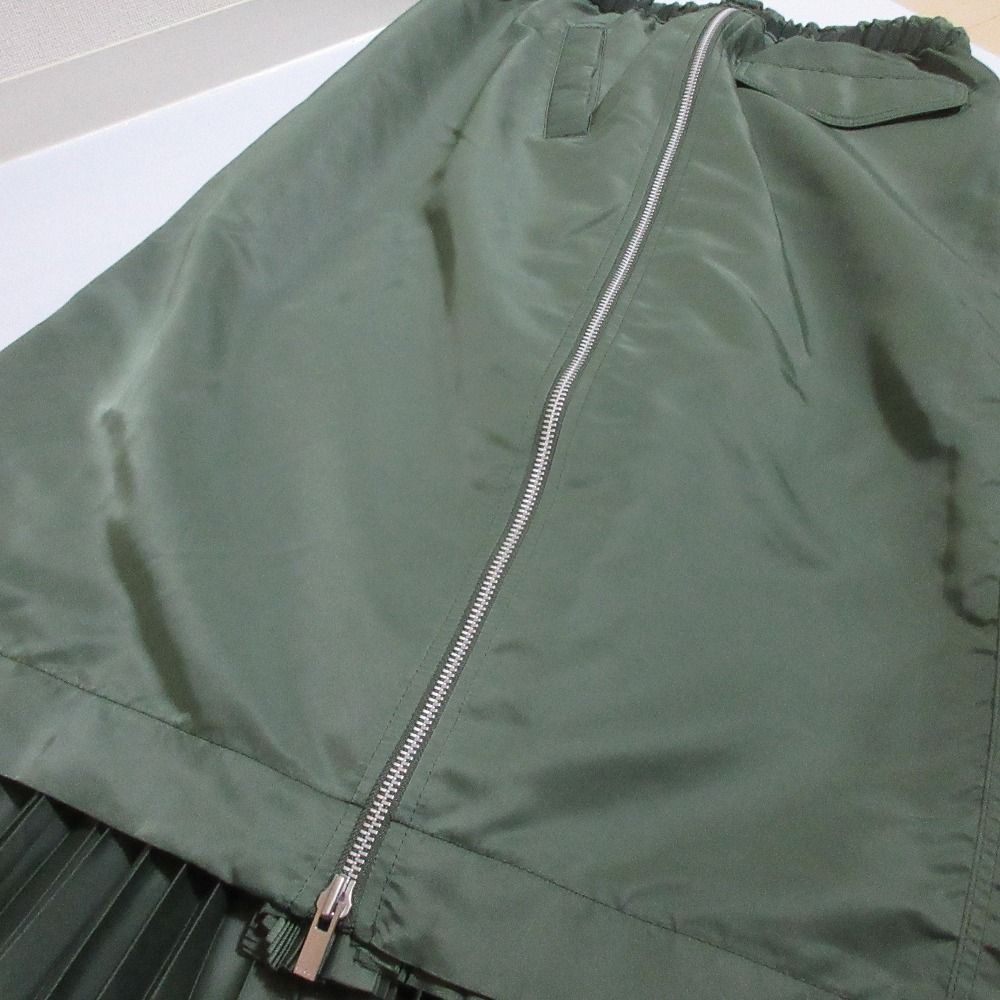 良品 Sacai サカイ ナイロンツイル MA-1 スカート SCW-003 サイズ4