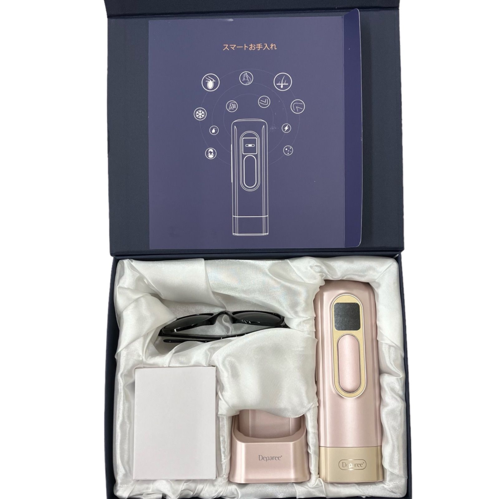 Deparee x Unpo D650B 脱毛器 Amazon | 脱毛器 最大出力21J 無痛脱毛器 冷却機能付き だつもう
