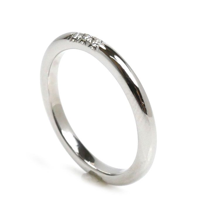 TIFFANY&Co. ティファニー Pt950プラチナ クラシックバンド 3P ダイヤ  