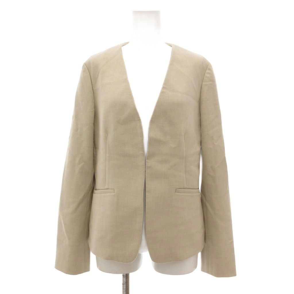 グリーンレーベルリラクシング ノーカラージャケット パンツ セットアップ 38 グリーンレーベルリラクシング ノーラペルジャケット パンツ