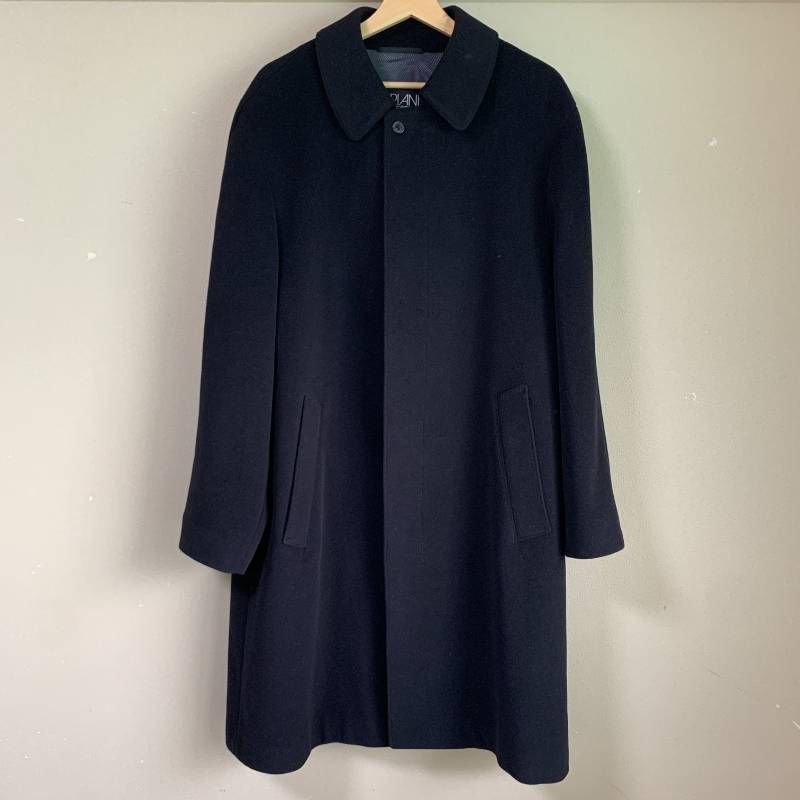 FARIANI ファリアーニ メンズコート Fariani made by Odermark ダークネイビー紺 オ－ダーコート ネーム刺繍あり