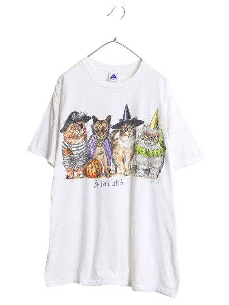 90s USA製 猫 JAX CATS 両面プリント XL ホワイト 90s USA製 猫 JAX CATS 両面プリント XL ホワイト - メルカリ
