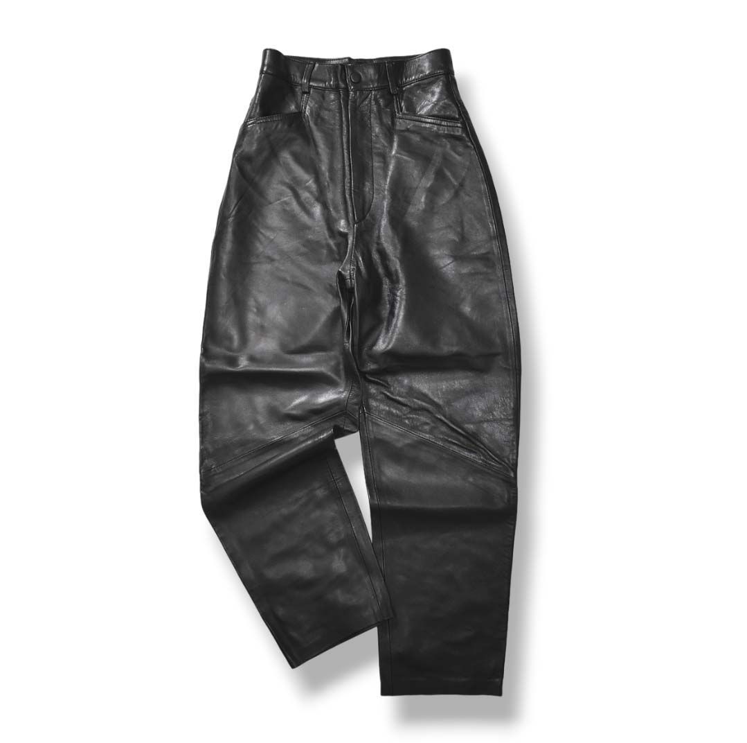 ZARA - ZARA リアルレザーカーゴパンツ xs 羊革 ストレート の