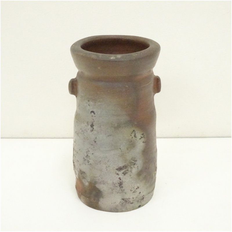 W408 花入 『赤舟 花入』『金井紫晴 造』 共箱 花器 茶道具 茶道具