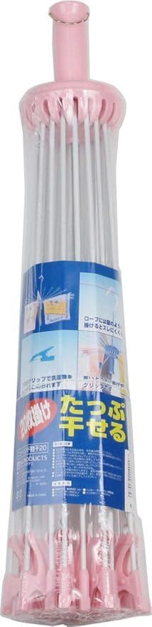 エヌケープロダクツ 洗濯 物干し ハンガー ニューハンド 20本 ピンク 81.5×81.5×40cm