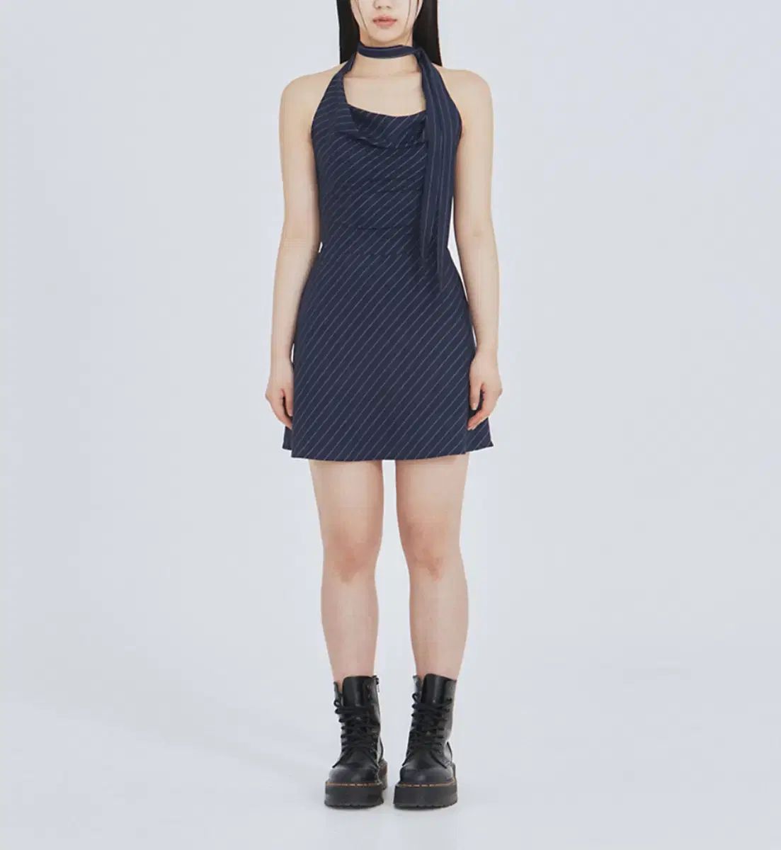 Not your rose ノットユアローズ scalf flare dress ホルターネック ワンピース