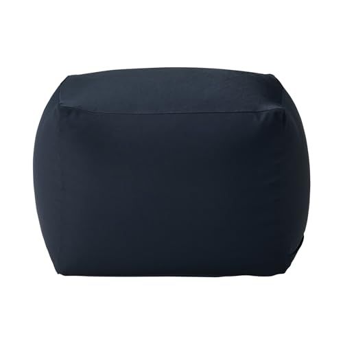 無印 体にフィットするソファ セット ポリエステル平織 ネイビー 小 幅45×奥行45×高さ33cm 83497538