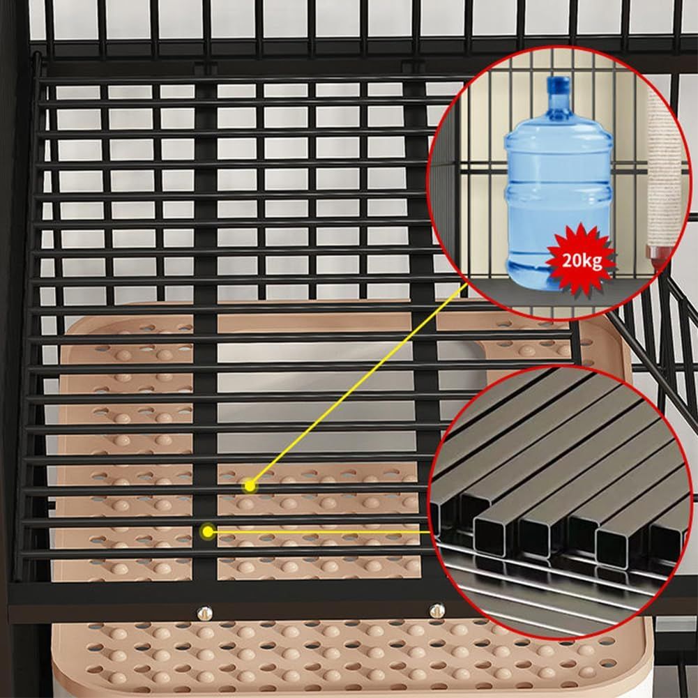 キャットケージ キャットゲージ 猫用品 分割可能 大型 ブラウン