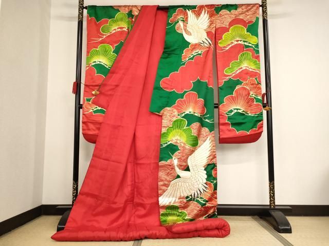 打掛 刺繍 平和屋本店○色打掛 和装 婚礼 結婚式 花嫁 神社挙式 駒刺繍 飛