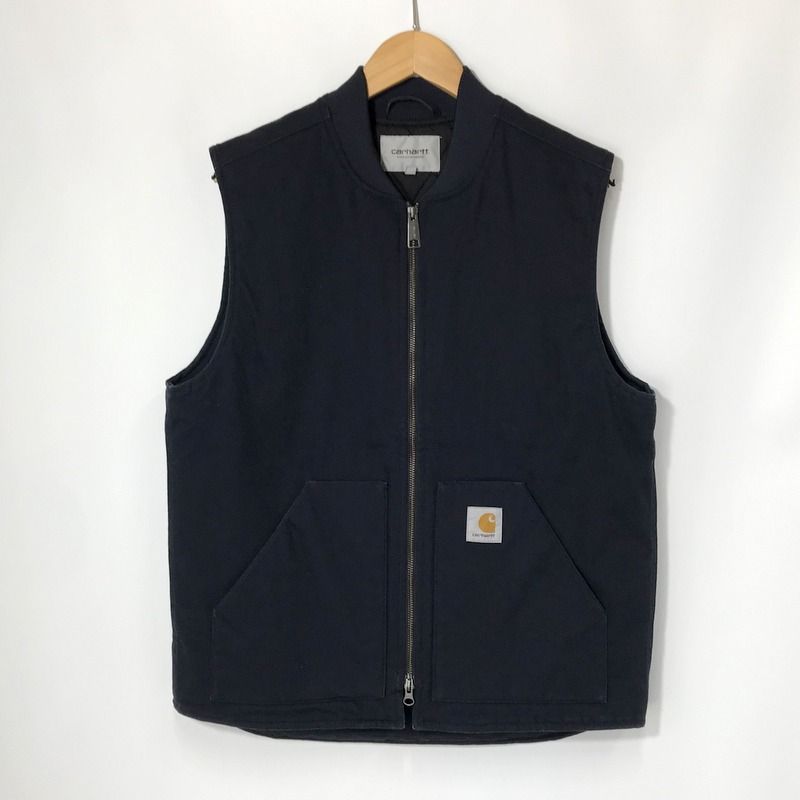 Carhartt ダックベスト 裏地キルティング ベスト ジャケット クラシックベスト ワークウェア 古着 Lサイズ カーハート アウター A11864