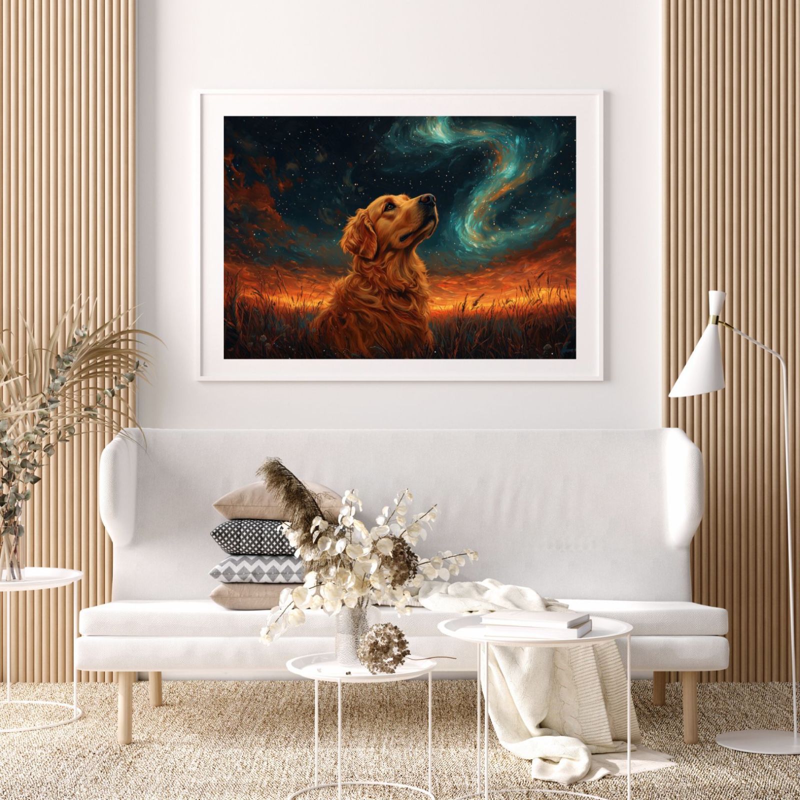 アートポスター 犬の絵