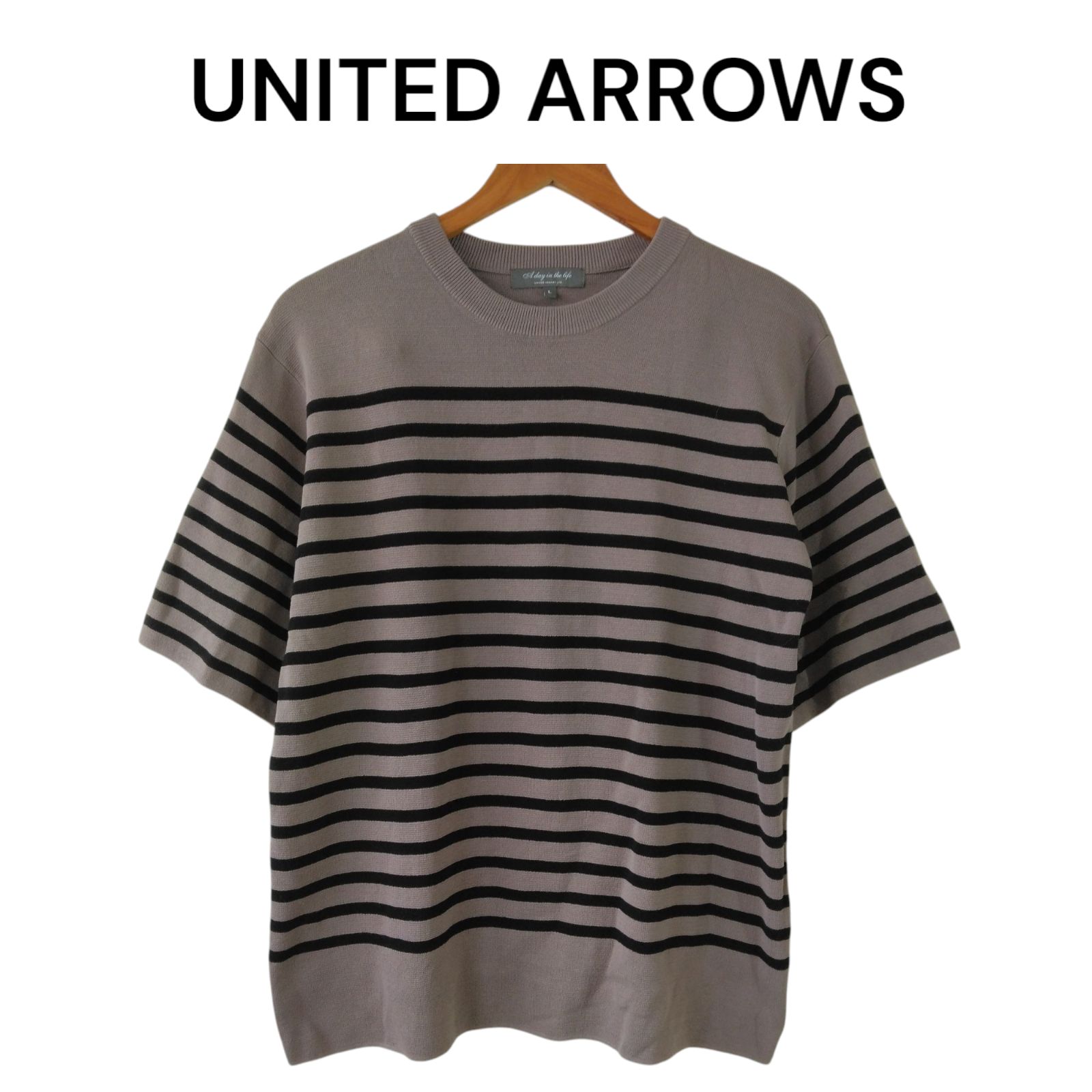 美品】 UNITED ARROWS ユナイテッドアローズ 半袖ニット 薄手 