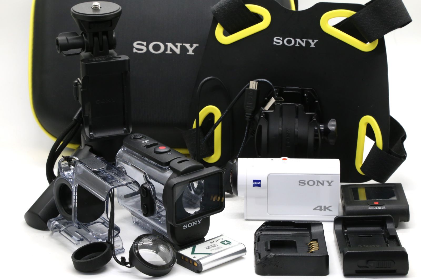 ソニー ウエアラブルカメラ アクションカム 4K+空間光学ブレ補正搭載