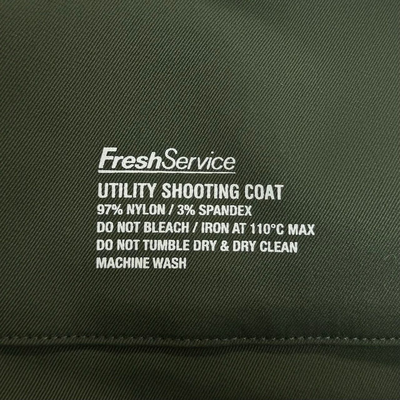 新品 FreshService × HOUYHNHNM 23AW UTILITY SHOOTING COAT コラボ 
