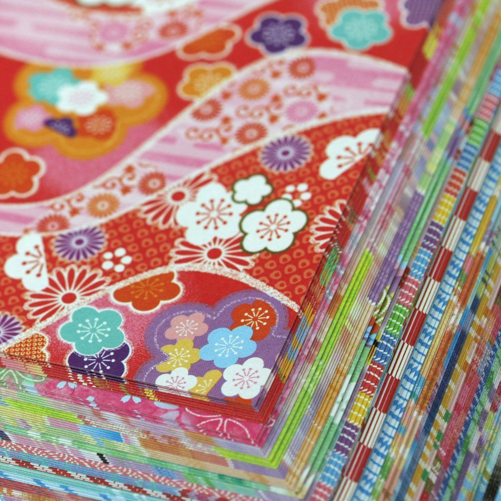 数量 千代紙づくし 両面 和紙風 7.5cm角 30柄 折り紙 120枚入 トーヨー 018061