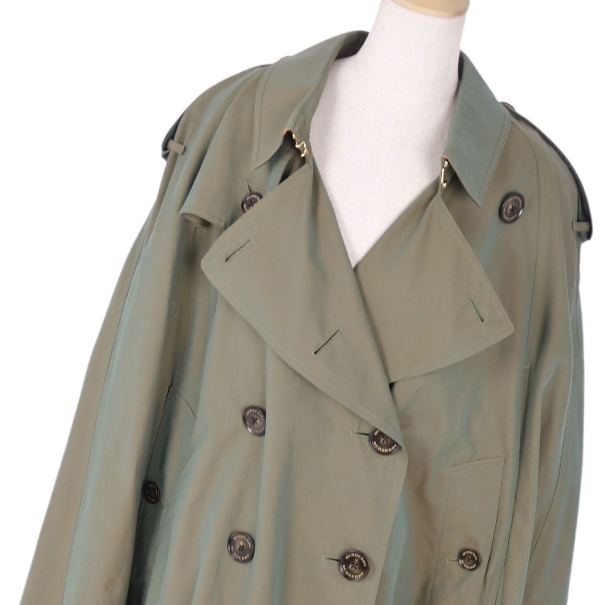 美品 バーバリー BURBERRY コート トレンチコート ケープ ポンチョ コ  