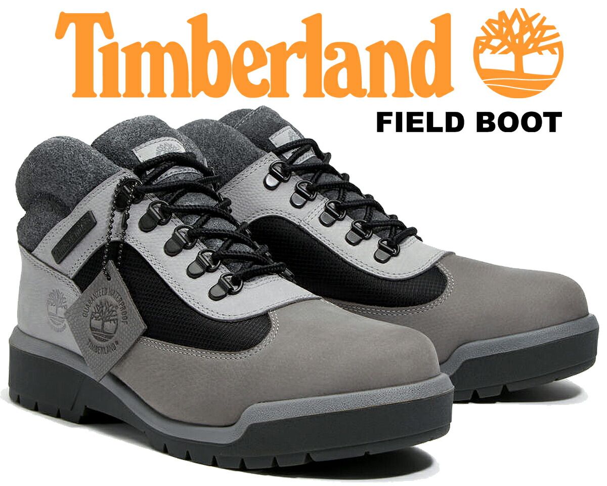 ティンバーランド フィールド ブーツ ウォータープルーフ メディアムグレー ヌバック Timberland FIELD BOOT WP MEDIUM GREY NUBUCK a6dsw-el8