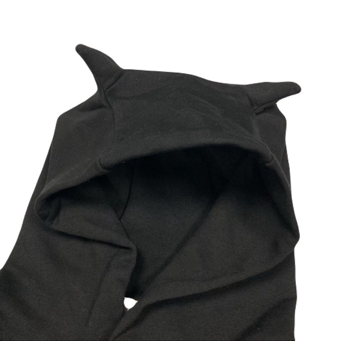 ジェニ 着用coperni horn hoodie black デビル パーカー - トップス