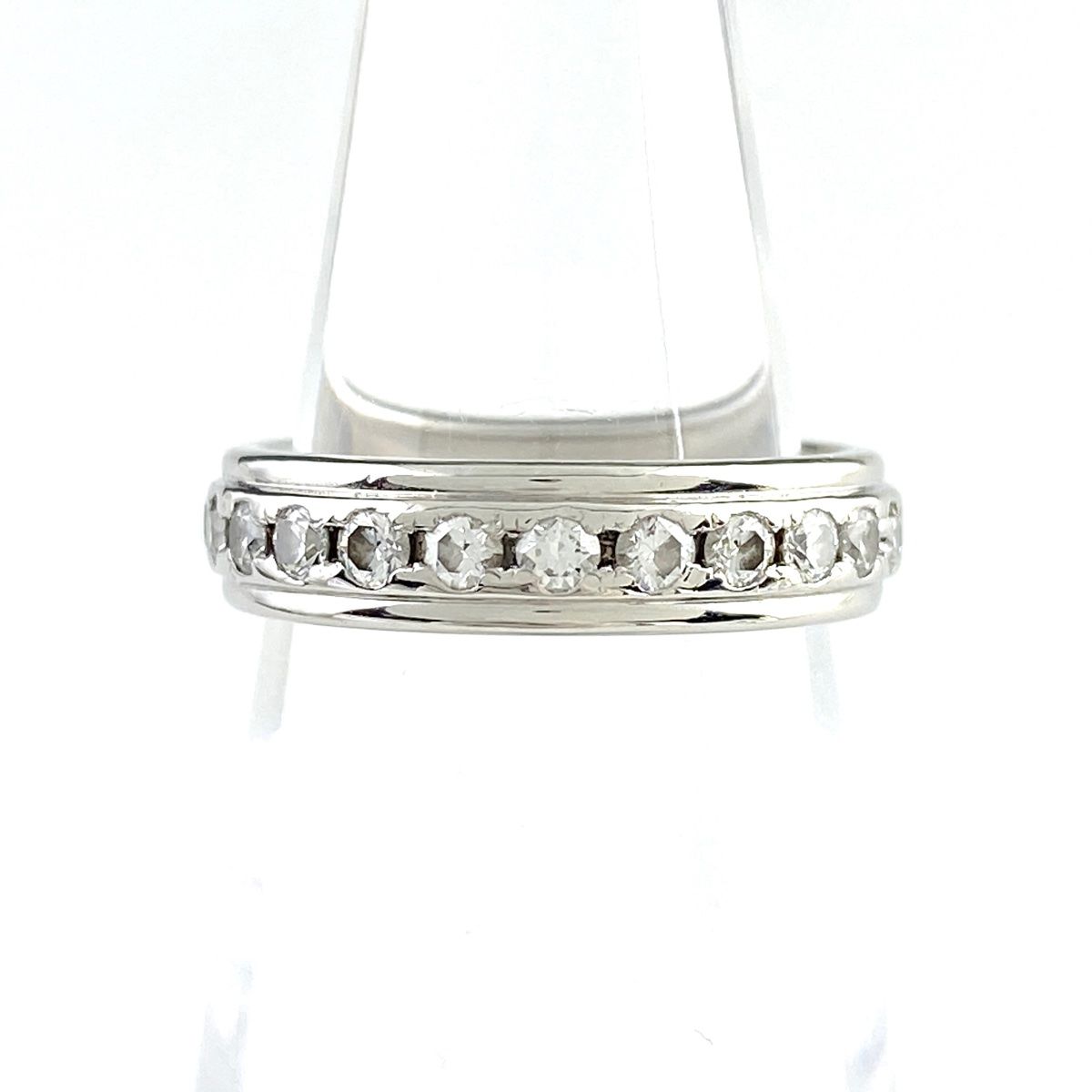 ラザール LAZARE メレダイヤ デザインリング プラチナ 指輪 リング 6.5  