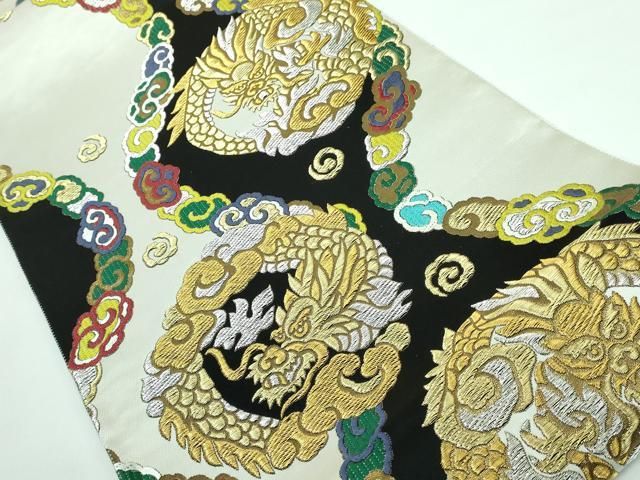 平和屋本店■極上　六通柄袋帯　唐織　龍　金銀糸　逸品　DZAA5710kh5 平和屋本店□極上 六通柄袋帯 唐織 龍 金銀糸 逸品 DZAA5710kh5 - メルカリ