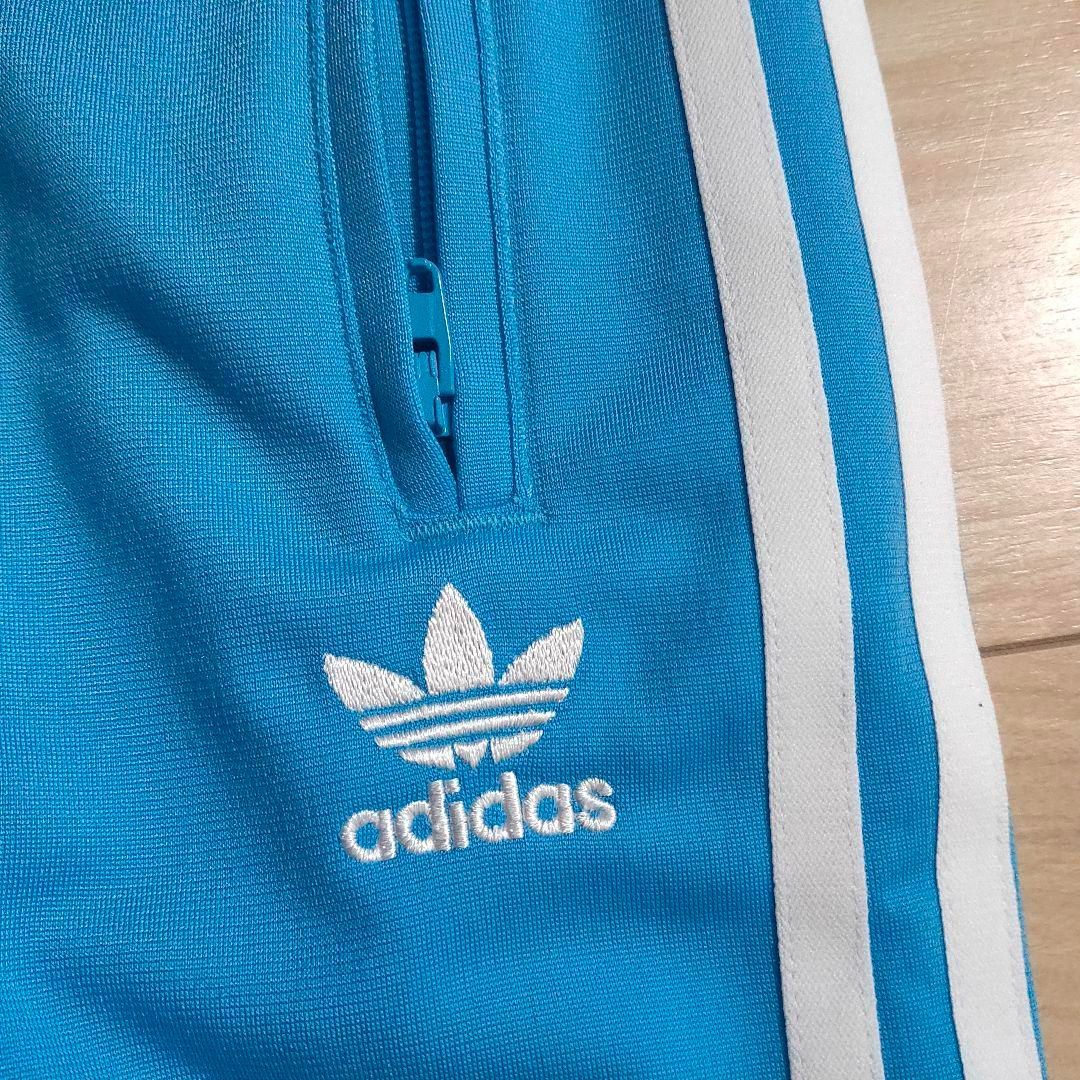 新品 adidas 薄青 ファイヤーバード トラックパンツ ジャージ 女性L ...