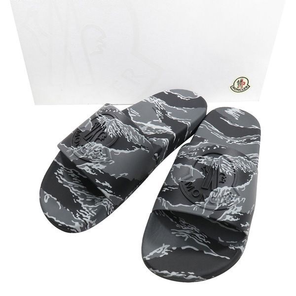 新古品 未使用 MONCLER モンクレール BASILE エンボスロゴ カモフラ 