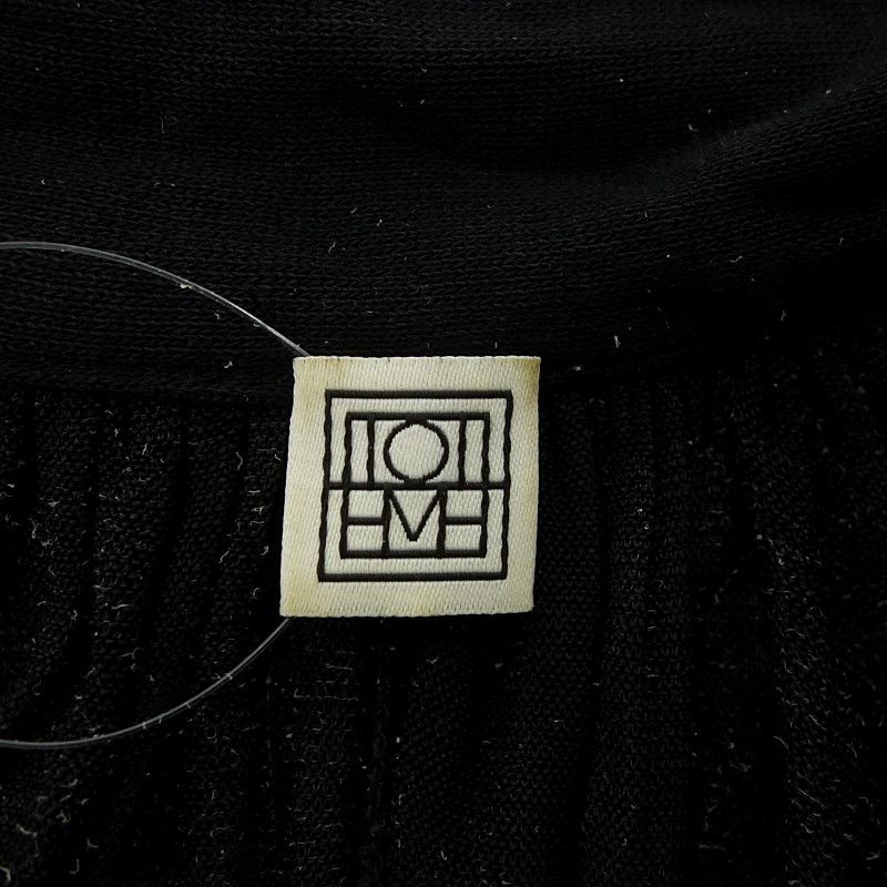【新品未使用】Toteme トーテム　ギャザーマキシドレス　Macau トーテム/TOTEME ギャザー Vネック ロング ワンピース ブラック