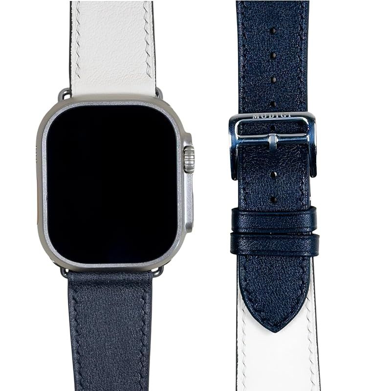 MODIGI コンパチブル アップルウォッチ バンド レザー Apple Watch用 ベルト 本革 手作り Veau Swift皮 40mm 41mm 42mm 44mm 45mm 46mm 49mm Apple Watch Ultr 0