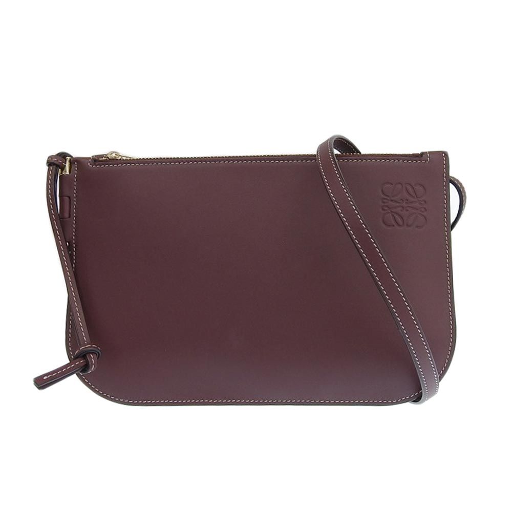 【最終値下げ】LOEWE ロエベ ショルダーバッグ ゲート ダブルジップポーチ 中古・古着通販】LOEWE (ロエベ) ゲートダブルジップポーチ ブラウン