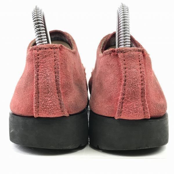  ビンテージ イングランド製 アンダーグラウンド スエード本革 キャップトゥ ローカットブーツ 25.0程度 赤茶 i-199 その他 ブーツ 革靴