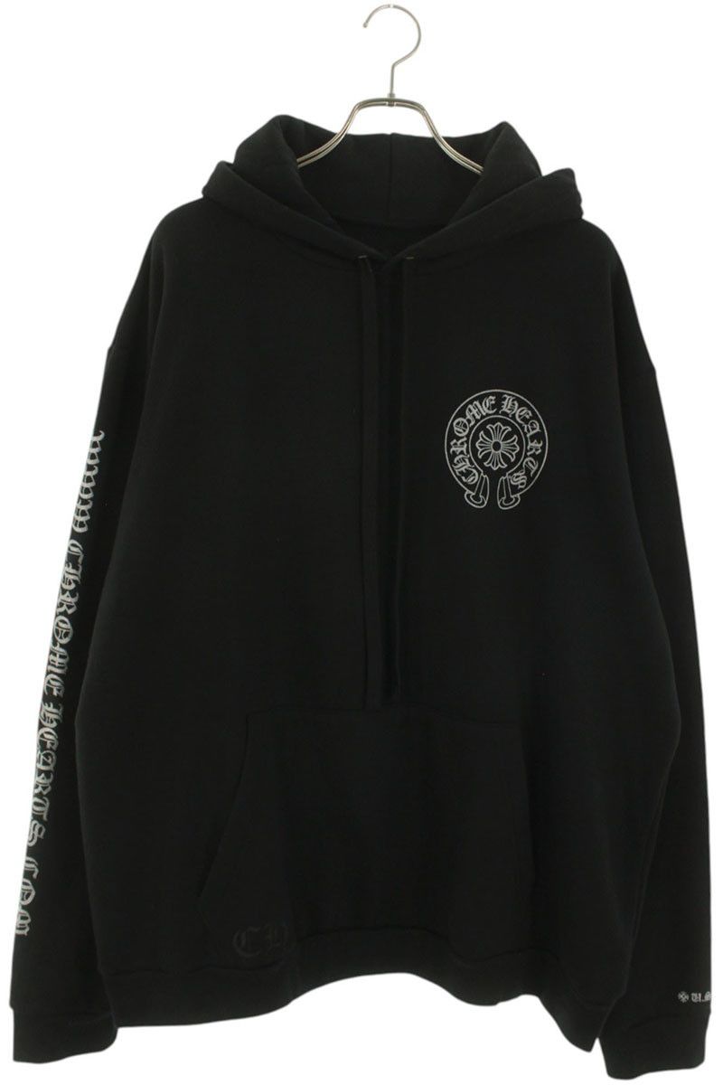 CHROME HEARTS ホースシュー スクロール グリッター パーカー CHROME HEARTS クロムハーツ GOLD GLITTER HOODIE ホースシュー