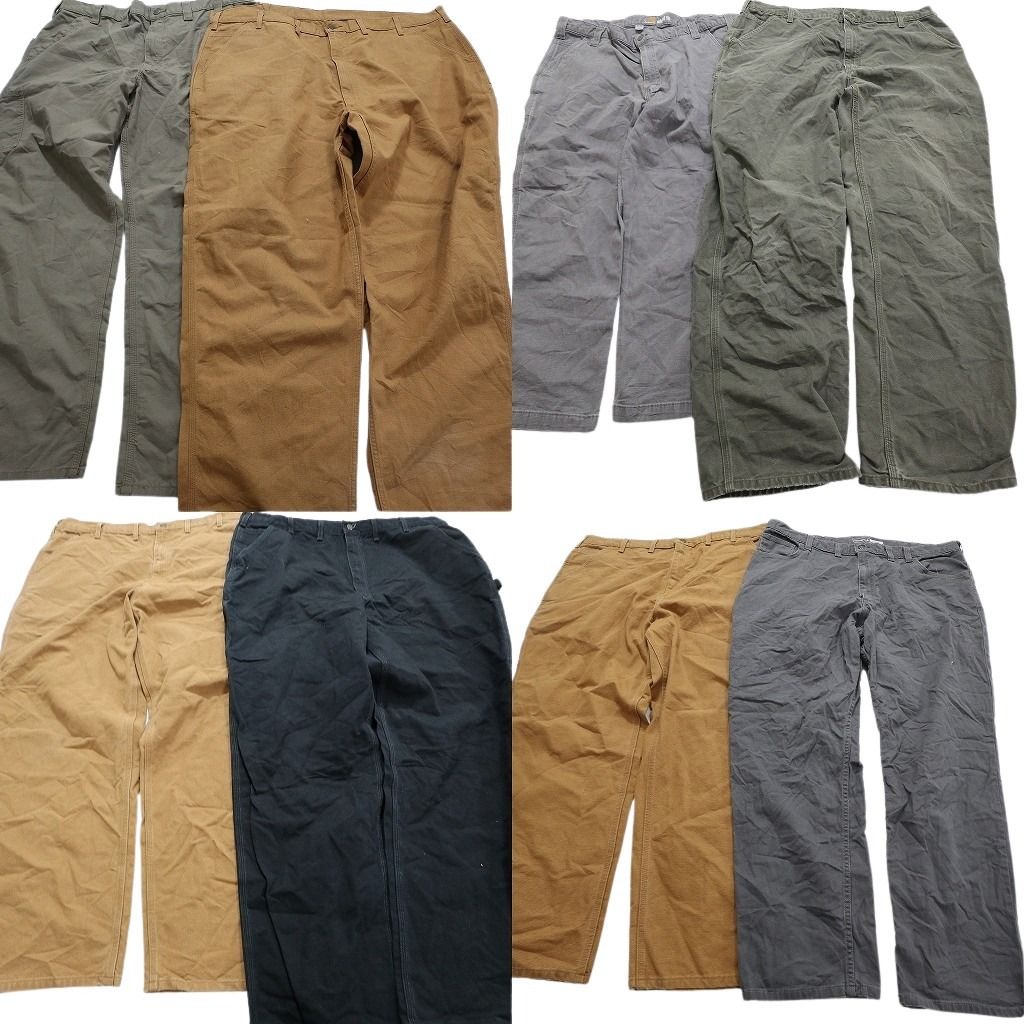 古着卸 カーハート Carhartt ダック ペインター パンツ 8枚セット メンズ 42 |44 |46 |48 ワイド ワーク 古着 NA5412
