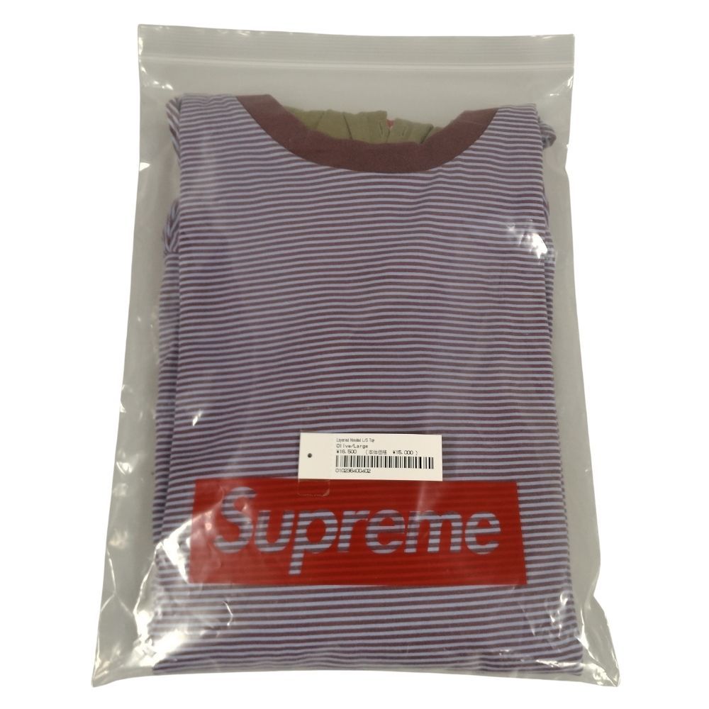 SUPREME シュプリーム 24SS Layered Hooded L/S TOP レイヤード フード ロング Tシャツ サイズ L 正規品 /  34139 - メルカリ