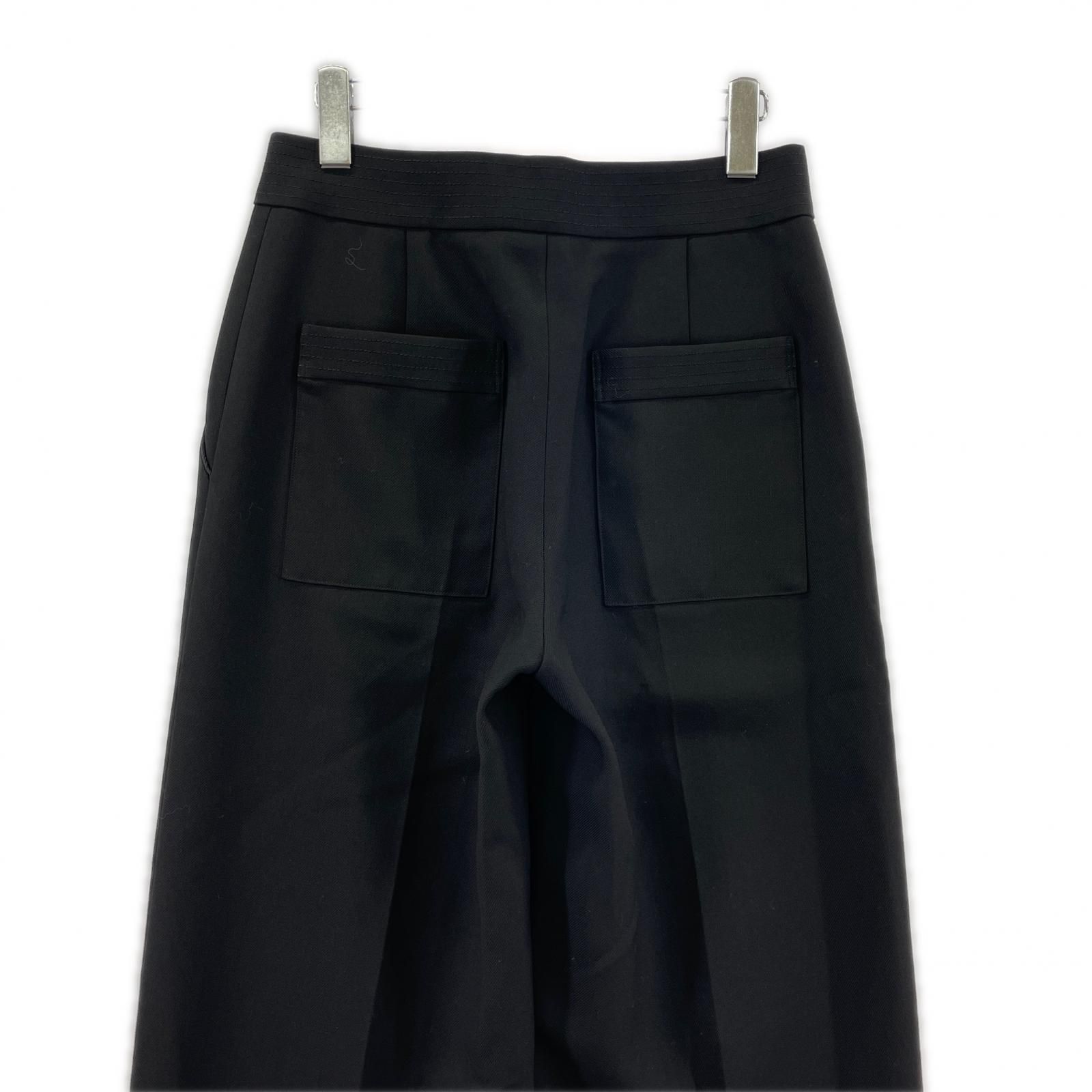 シクラス CYCLAS ベルテッドタックワイドパンツ 36 黒 ブラック /NR  