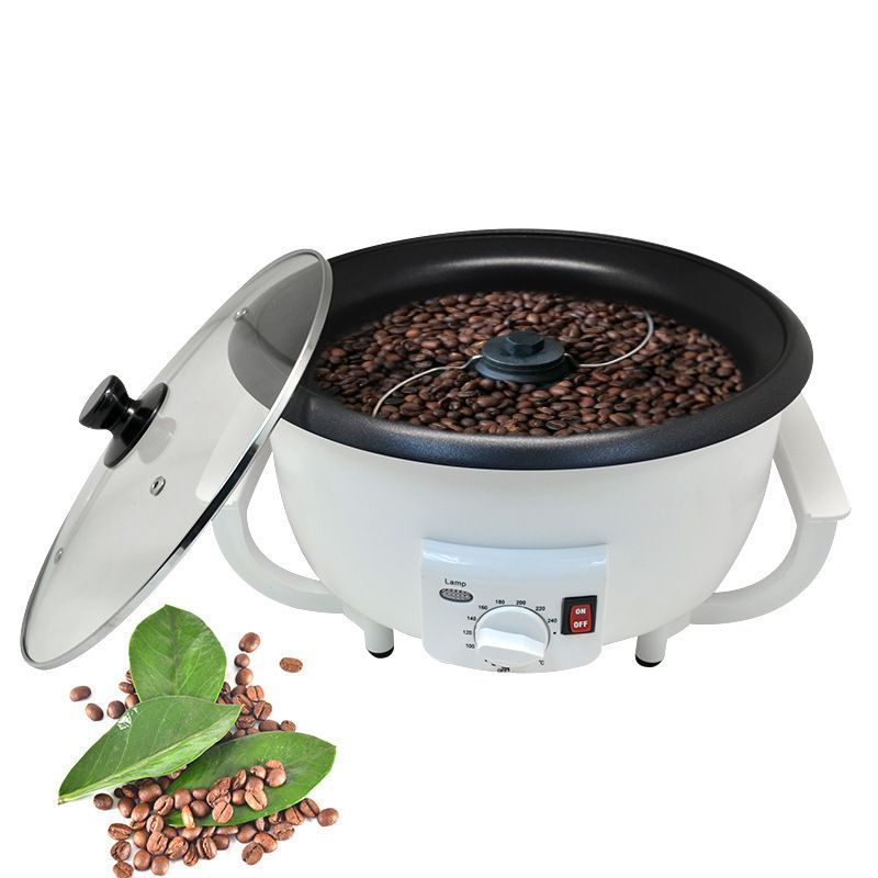 コーヒーロースター 自動 コーヒー生豆焙煎器 小型 コーヒー豆ロースター 焙煎器 業務用 家庭用 焙煎機 750g 温度調節 100℃