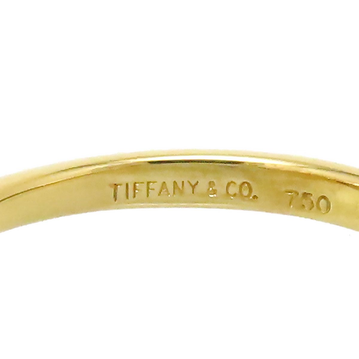 ティファニー パール ダイヤモンド リング #7 750 (K18YG) レディース TIFFANY&Co. [美品]  【ジュエリー】