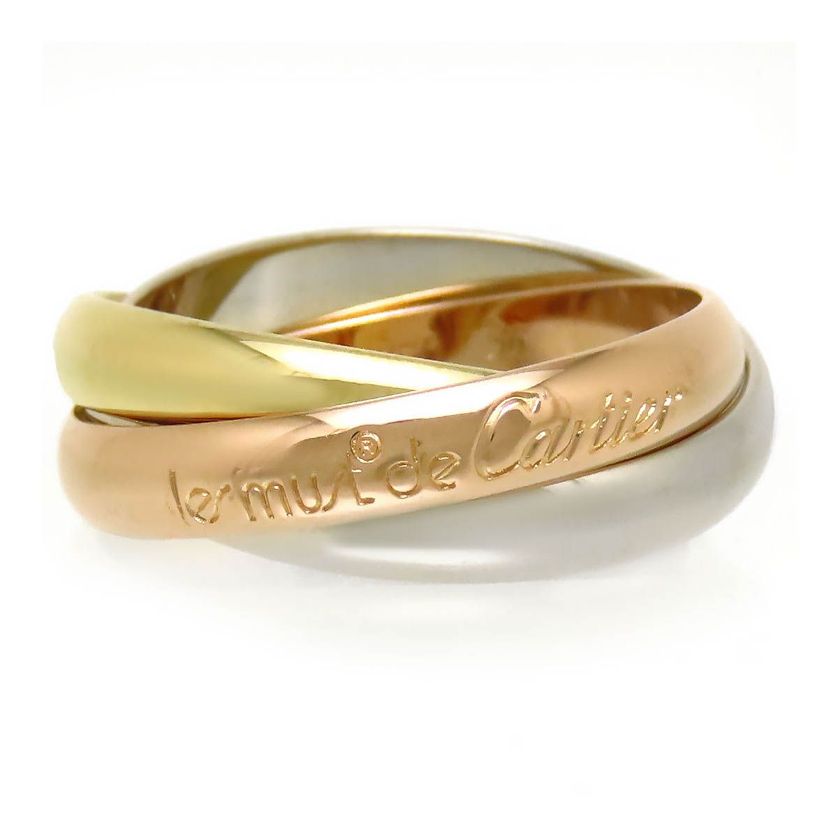 カルティエ トリニティ リング #56 750 (K18YG K18WG K18PG  