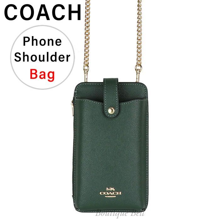 オンライン卸売販売 【COACH】コーチ グレインレザー スマホショルダー