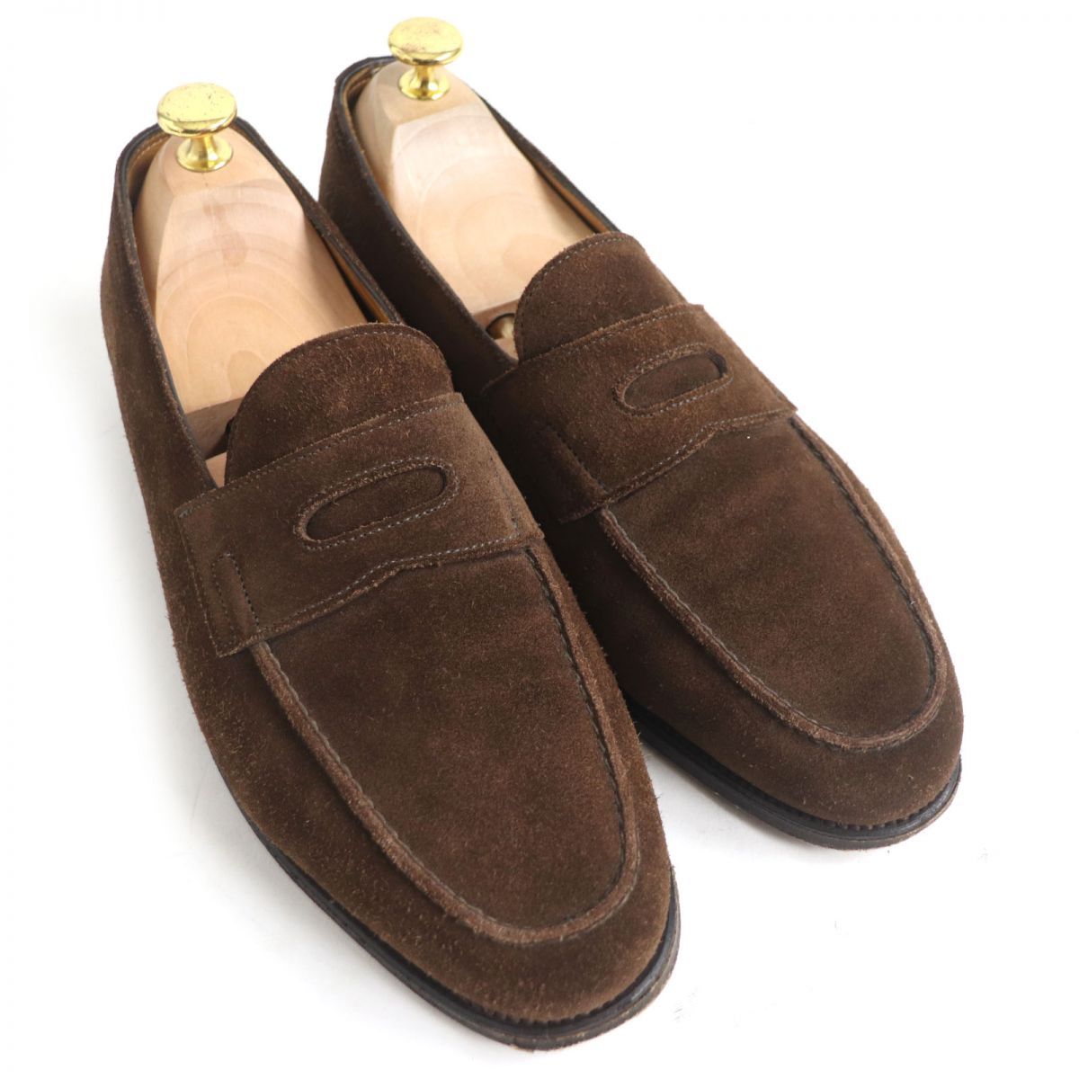 良品□JOHN LOBB/ジョンロブ LOPEZ/ロペス スウェードレザー コイン