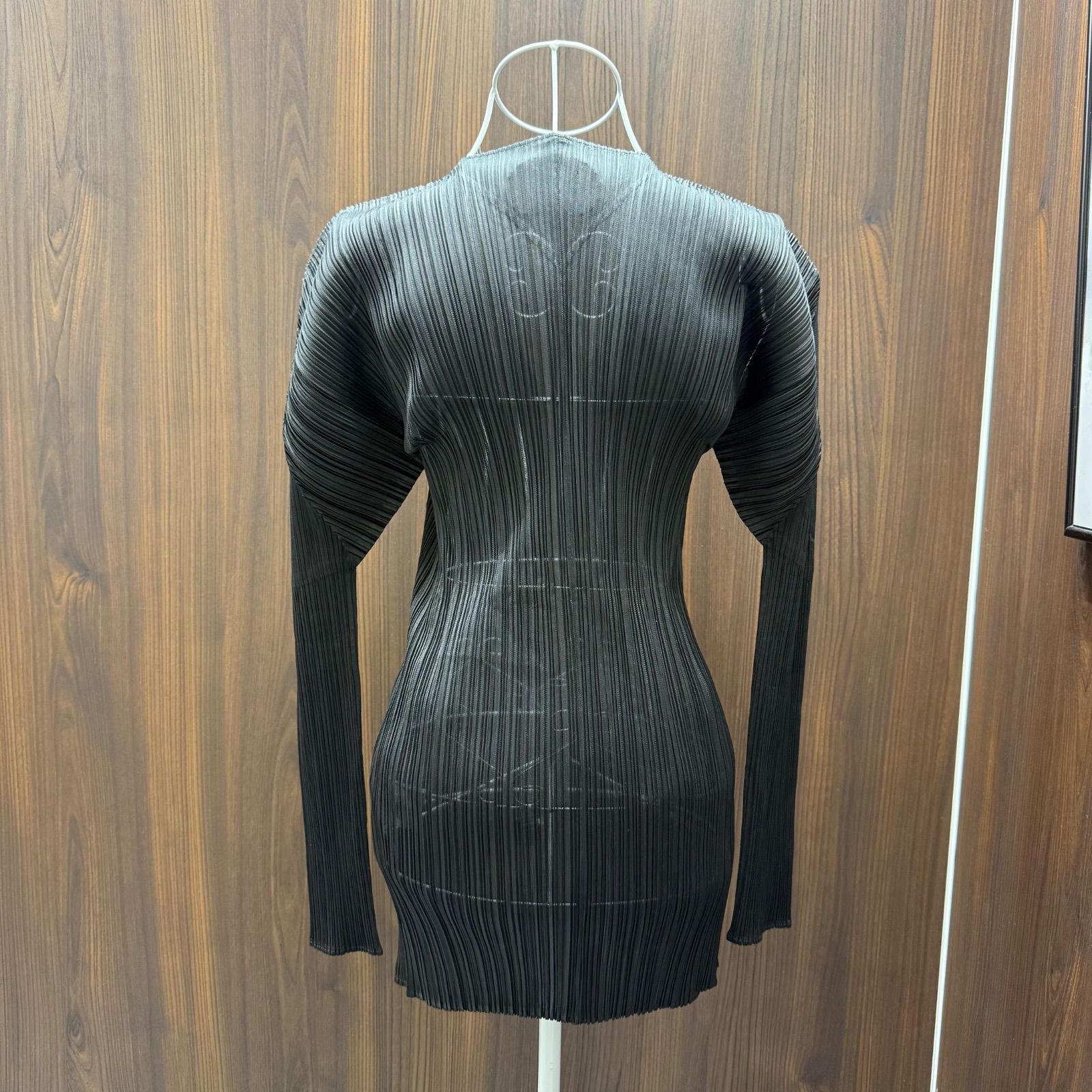 イッセイ ミヤケ プリーツプリーズ オープンフロント カーディガン サイズ3