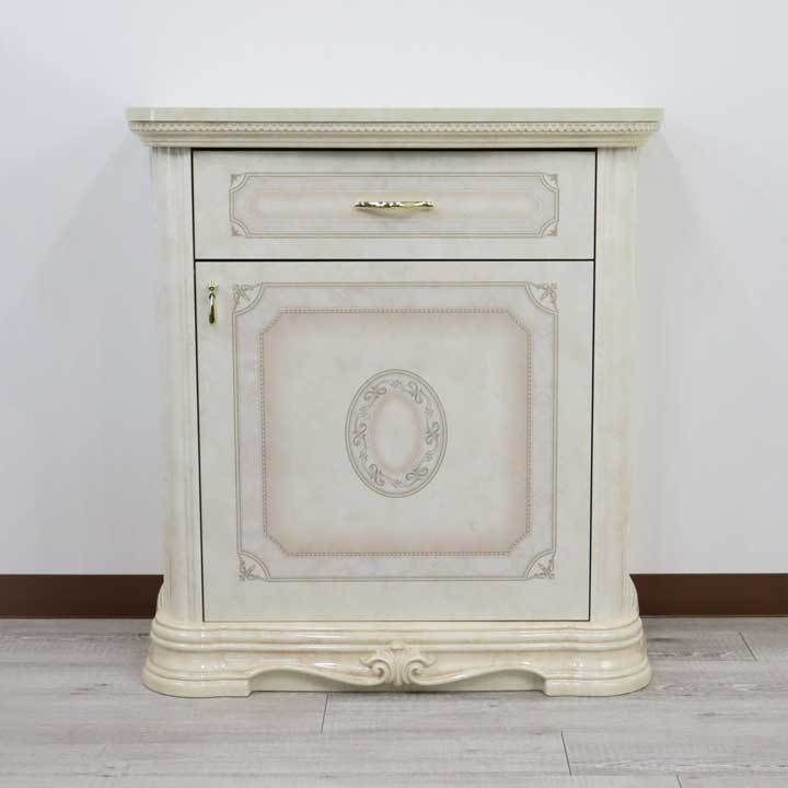 サルタレッリ アマルフィ 1ドアキャビネット アイボリー イタリア