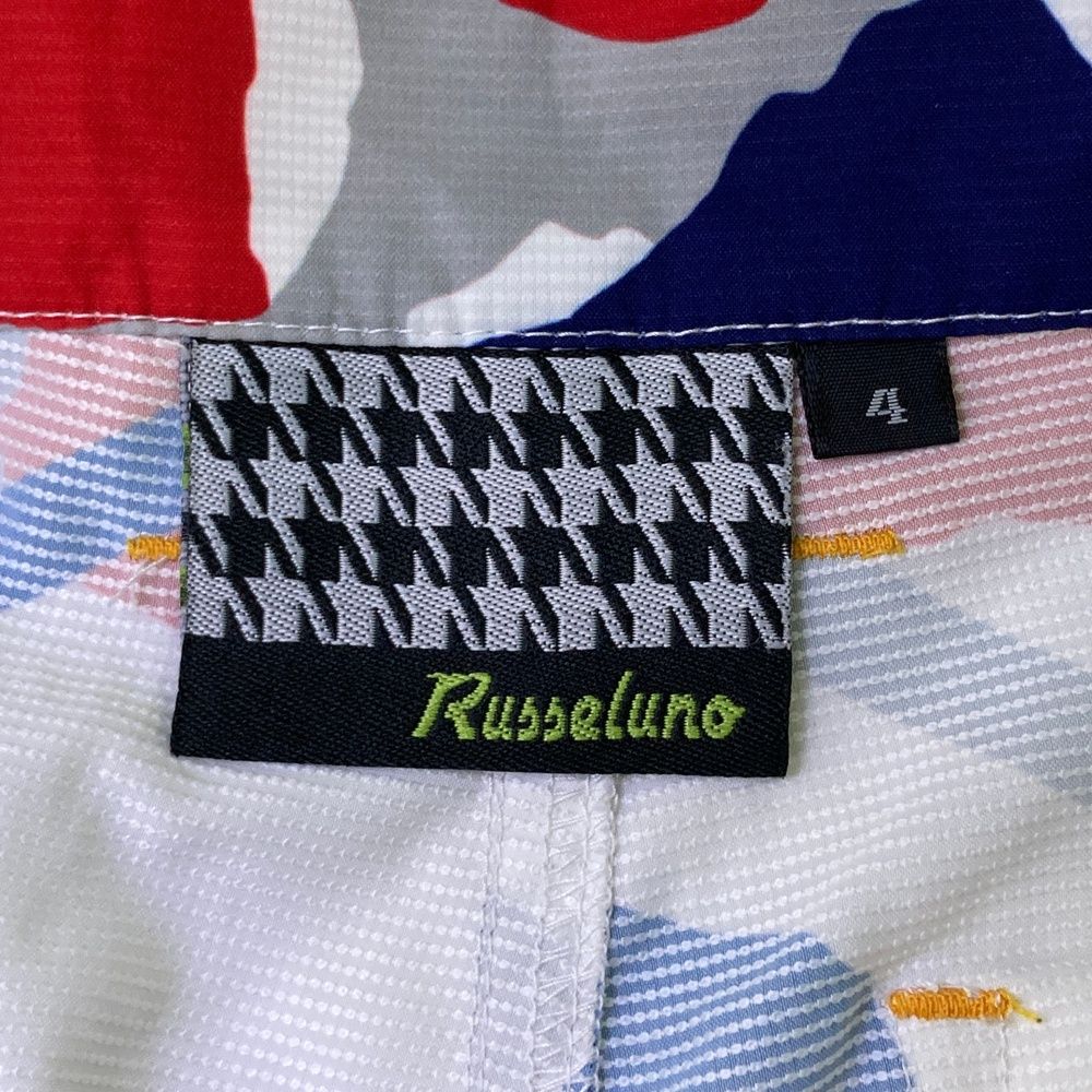サイズ：4 RUSSELUNO ラッセルノ ; ハーフパンツ カモフラ柄 ホワイト