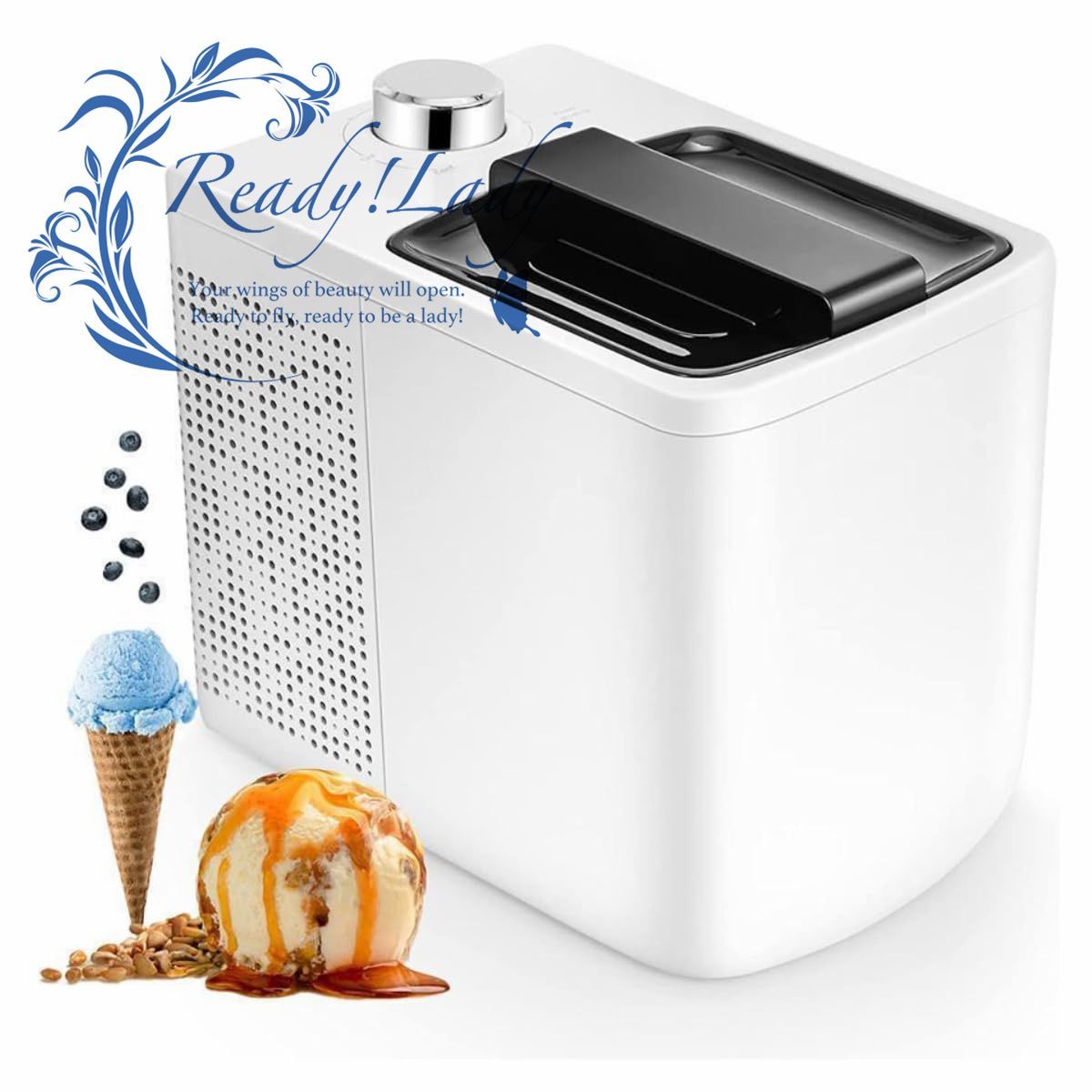 アイスクリームメーカー 家庭用 ice cream maker 予冷不要 300ML