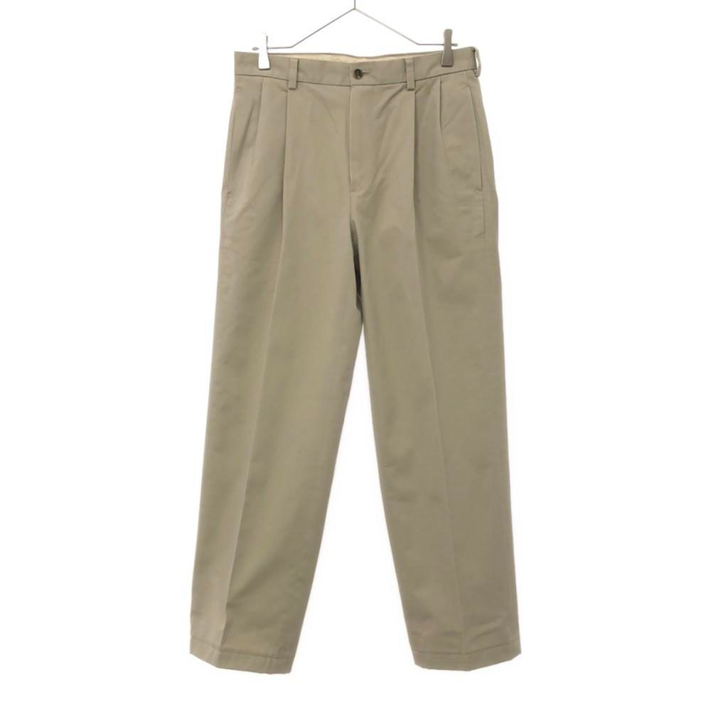 ブルックスブラザーズ ツータック チノパンツ w31 ベージュ Brooks Brothers センタープレス メンズ