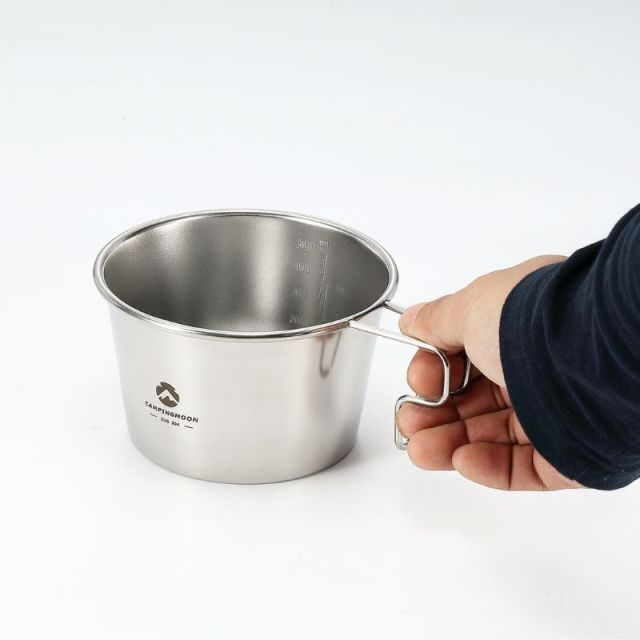 シェラカップ 深型 600ml 直火 ステンレス コンパクト スタッキング