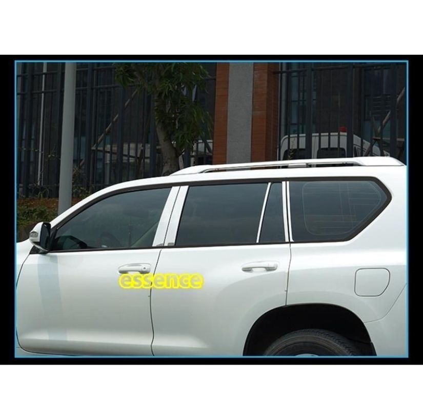 サイドドア ピラー カバー ガーニッシュ パネル トヨタ ランドクルーザープラド 150系 用 10P 鏡面仕上げ FFCRYSTALESIA_COM